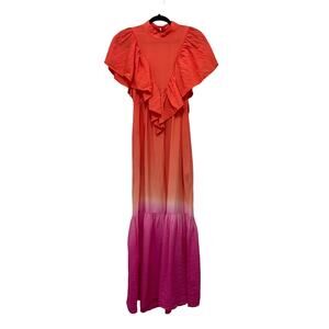 Young Fabulous & Broke Sunset Ombre Maxi Ruffle Dress